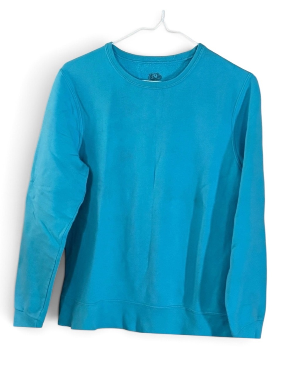 Fruit of the Loom Women’s Turquoise Crewneck Athletic Sweatshirt Top